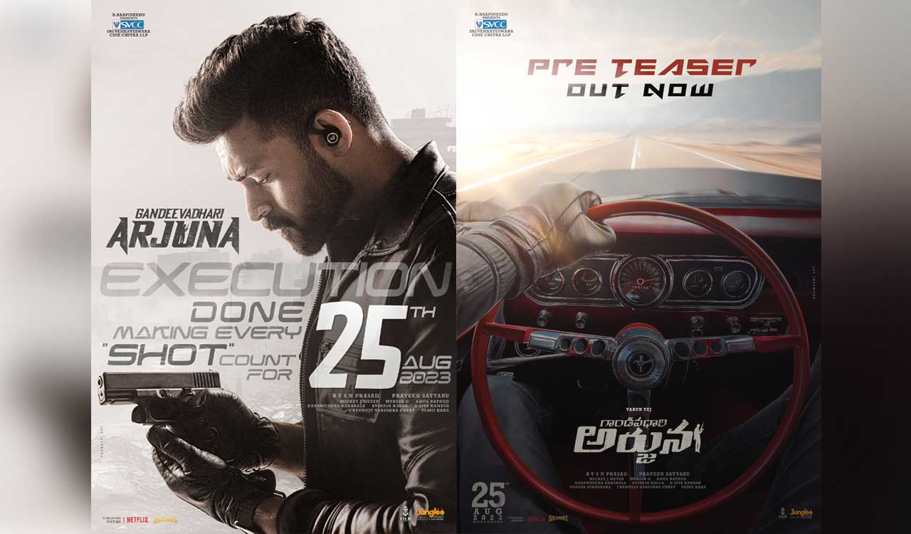 Varun Tej’s ‘Gandeevadhari Arjuna’ pre-teaser out now