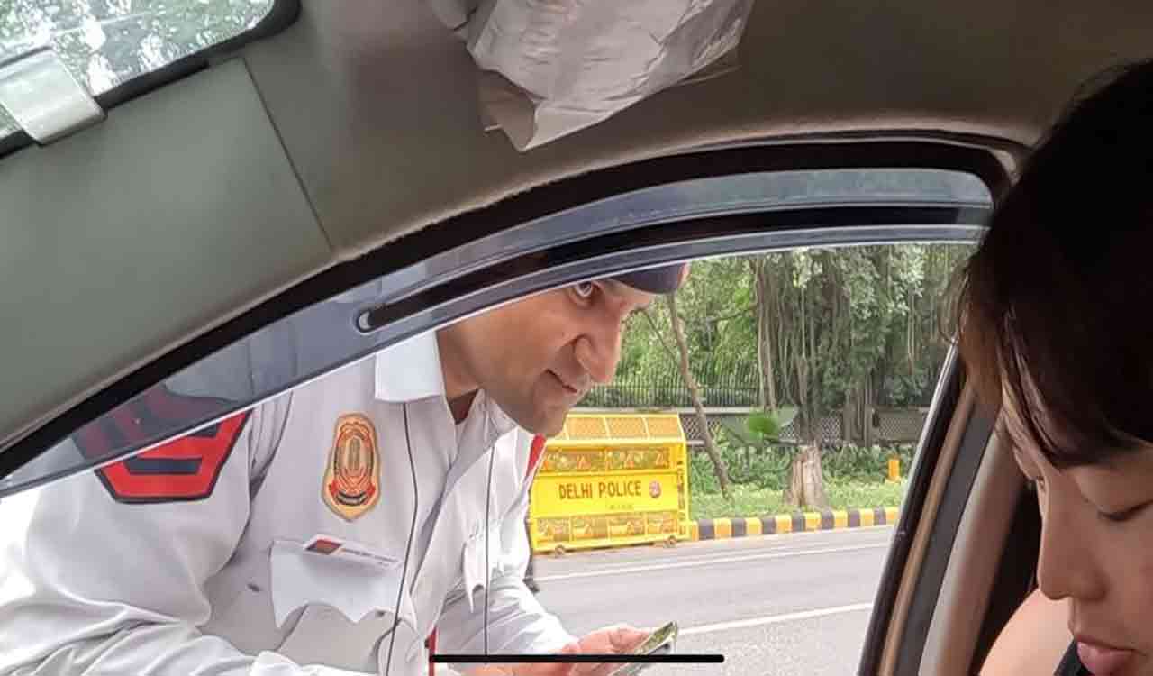 Delhi Traffic ops suspended over extortion video by Korean YouTuber