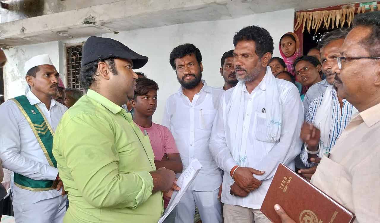 Collector assures support to tribal man in Adilabad
