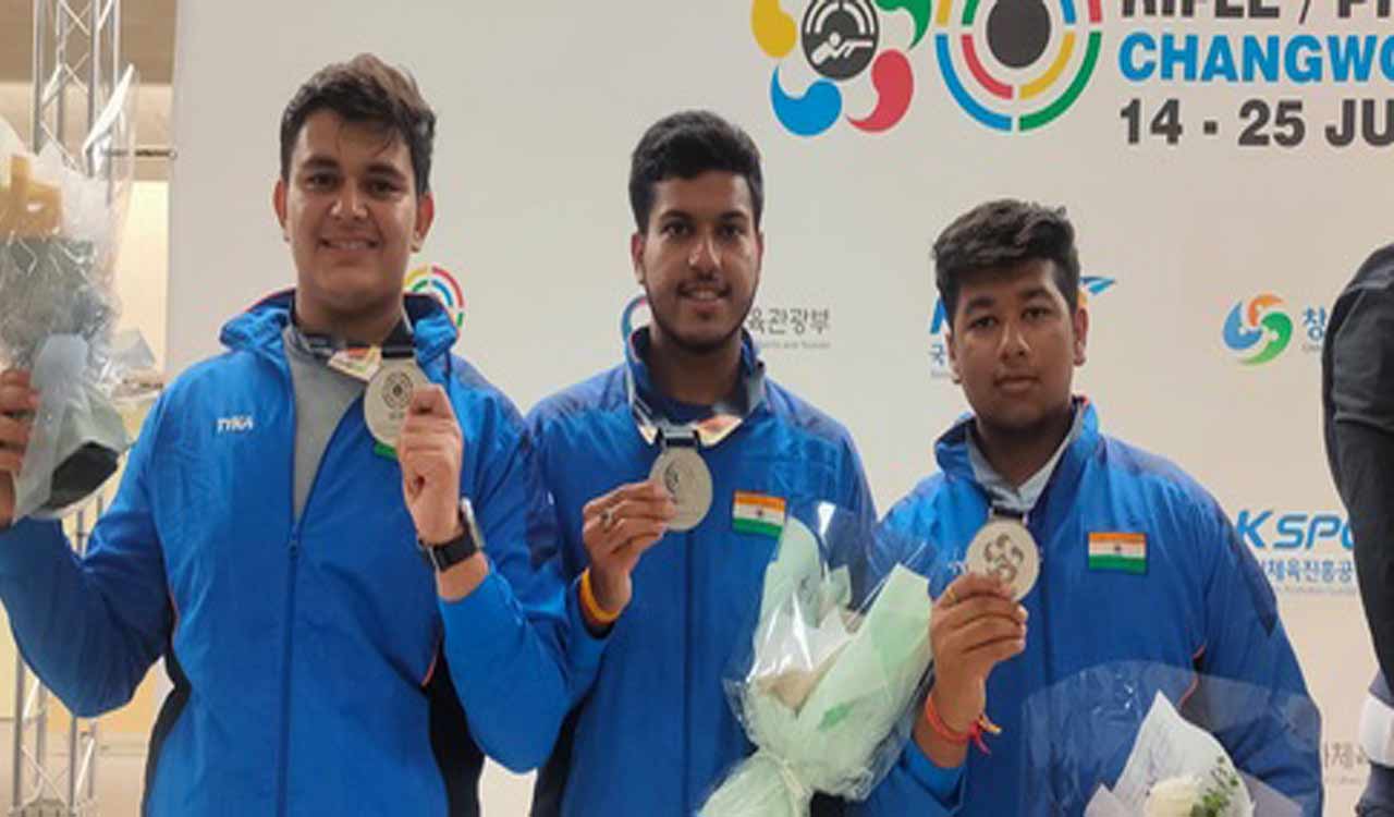 Indian men’s trap team wins silver medal in junior world championship