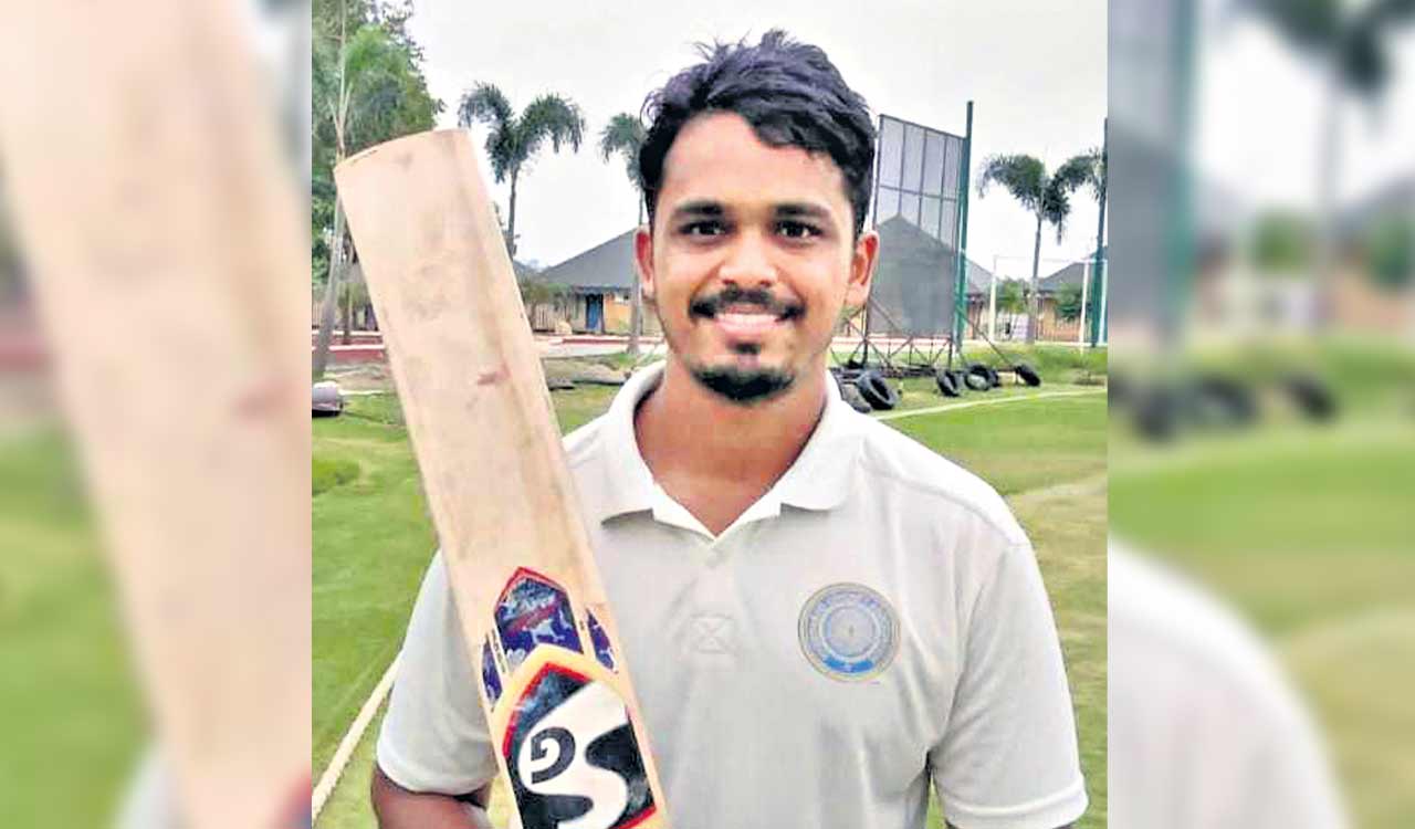 Vignesh hits 138 for Hyderabad Bottling against MP Colts at HCA A Division three-day match