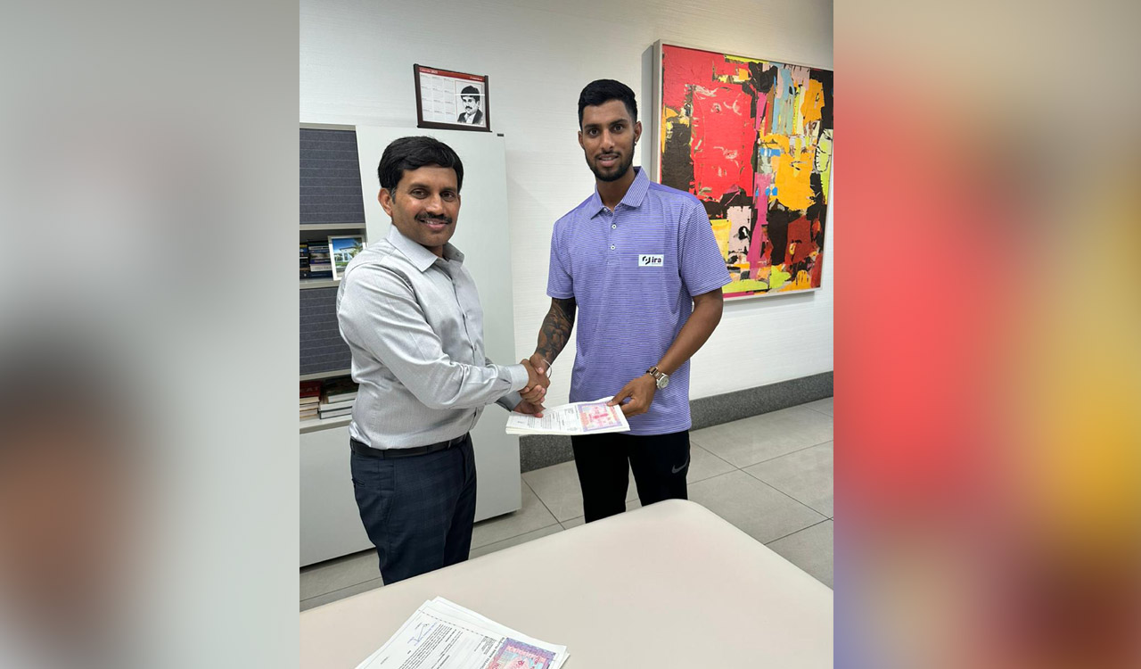 Hyderabad: Tilak Varma appointed brand ambassador of IRA Realty