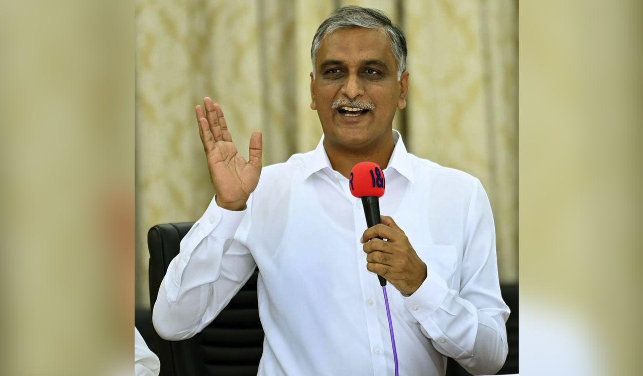 Harish Rao calls upon Telangana farmers to be wary of Congress party’s sinister designs