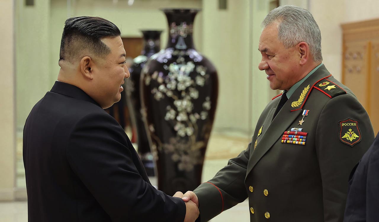 North Korean leader Kim Jong Un meets Russian Defence Minister to discuss military issues