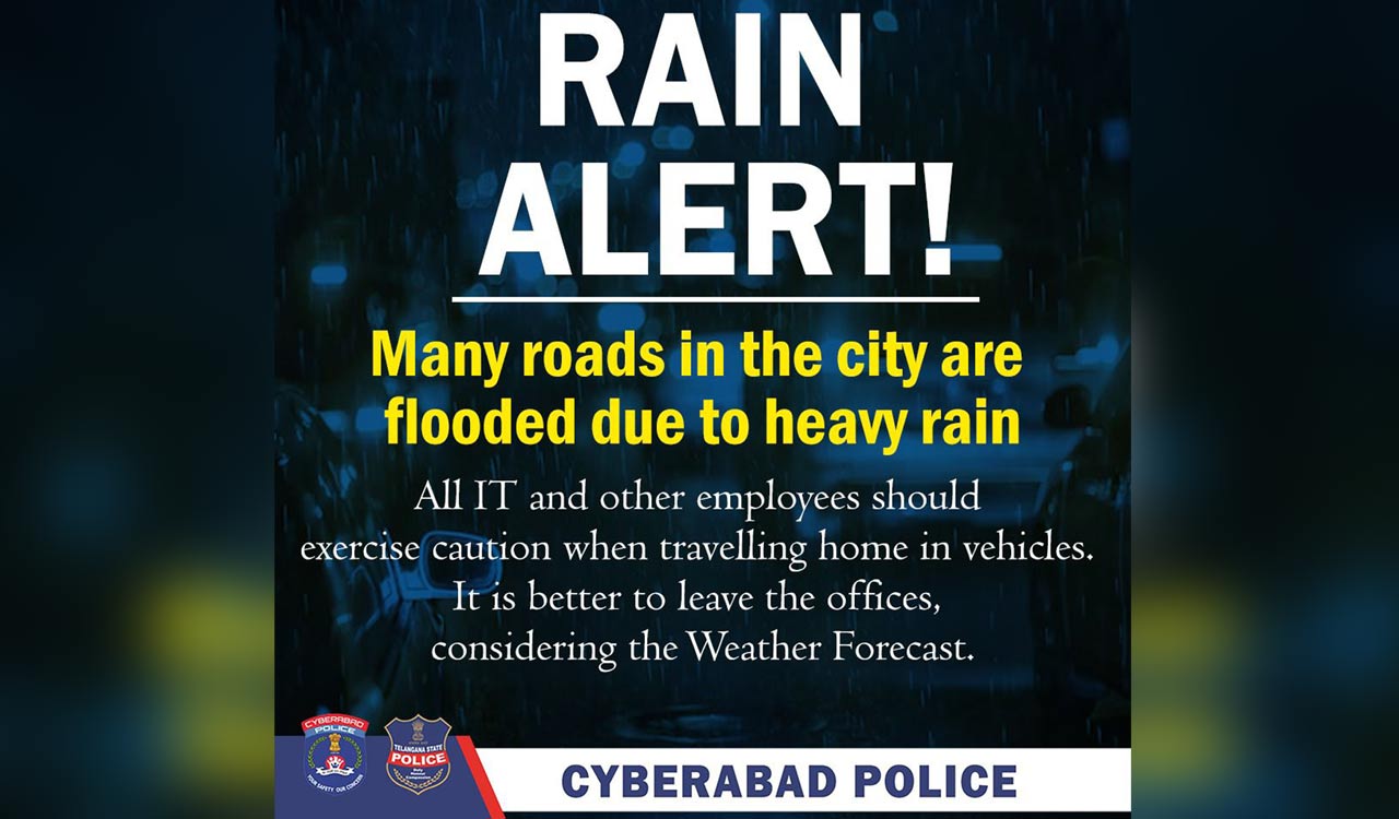 Hyderabad Rains: IT employees urged to exercise caution while returning home