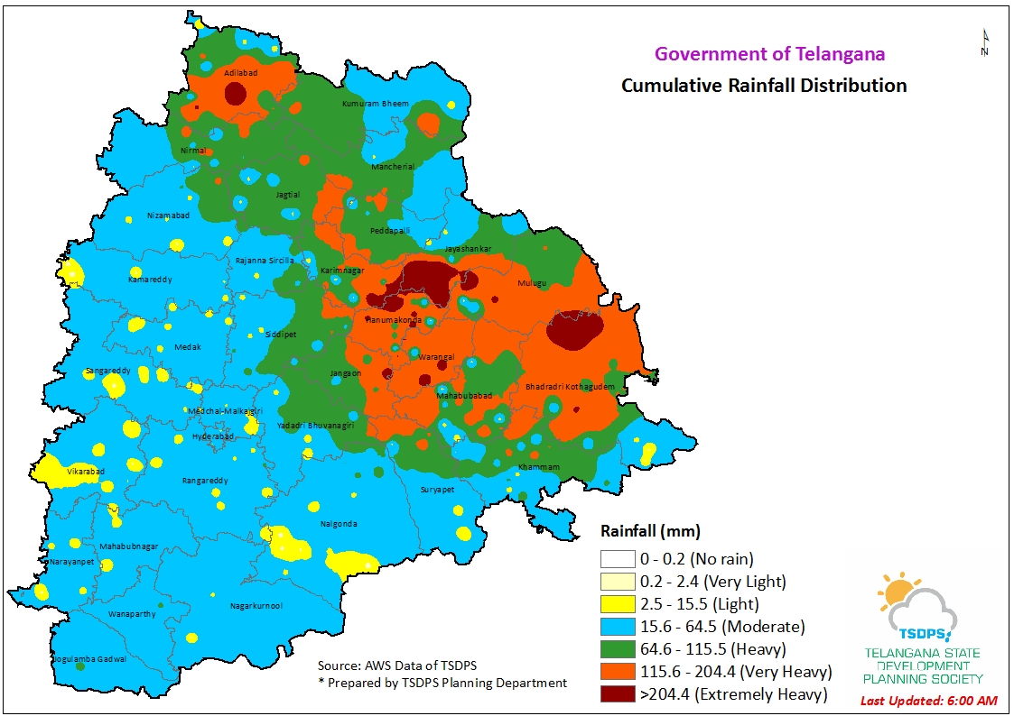 Telangana: Incessant downpour wreaks havoc in Warangal, 44 cm rain Chityal