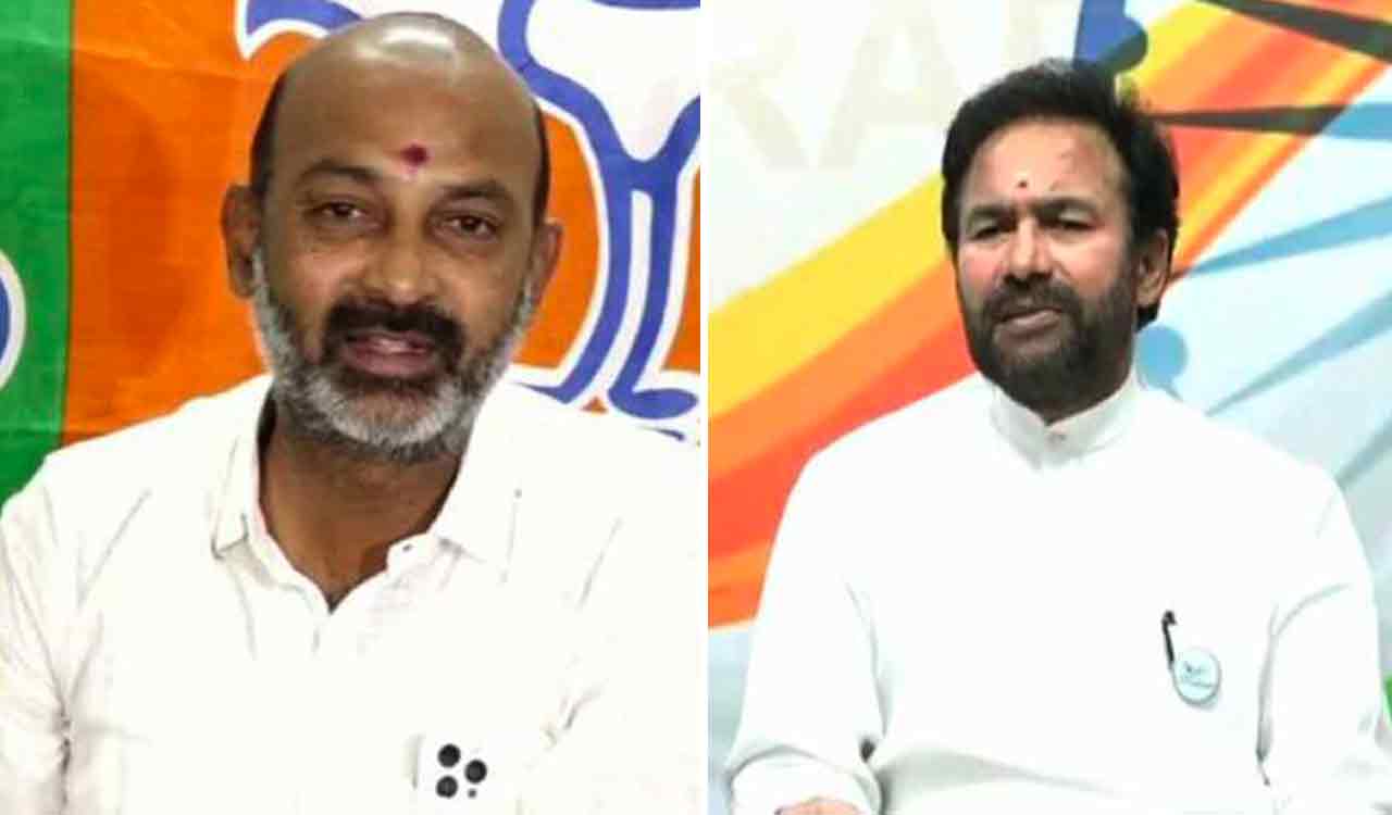 Leaders heaping praises on Sanjay makes Kishan Reddy nervous