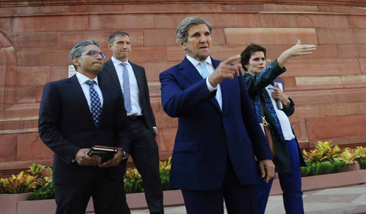 US climate envoy John Kerry arrives on 5-day visit to India, meets Sitharaman