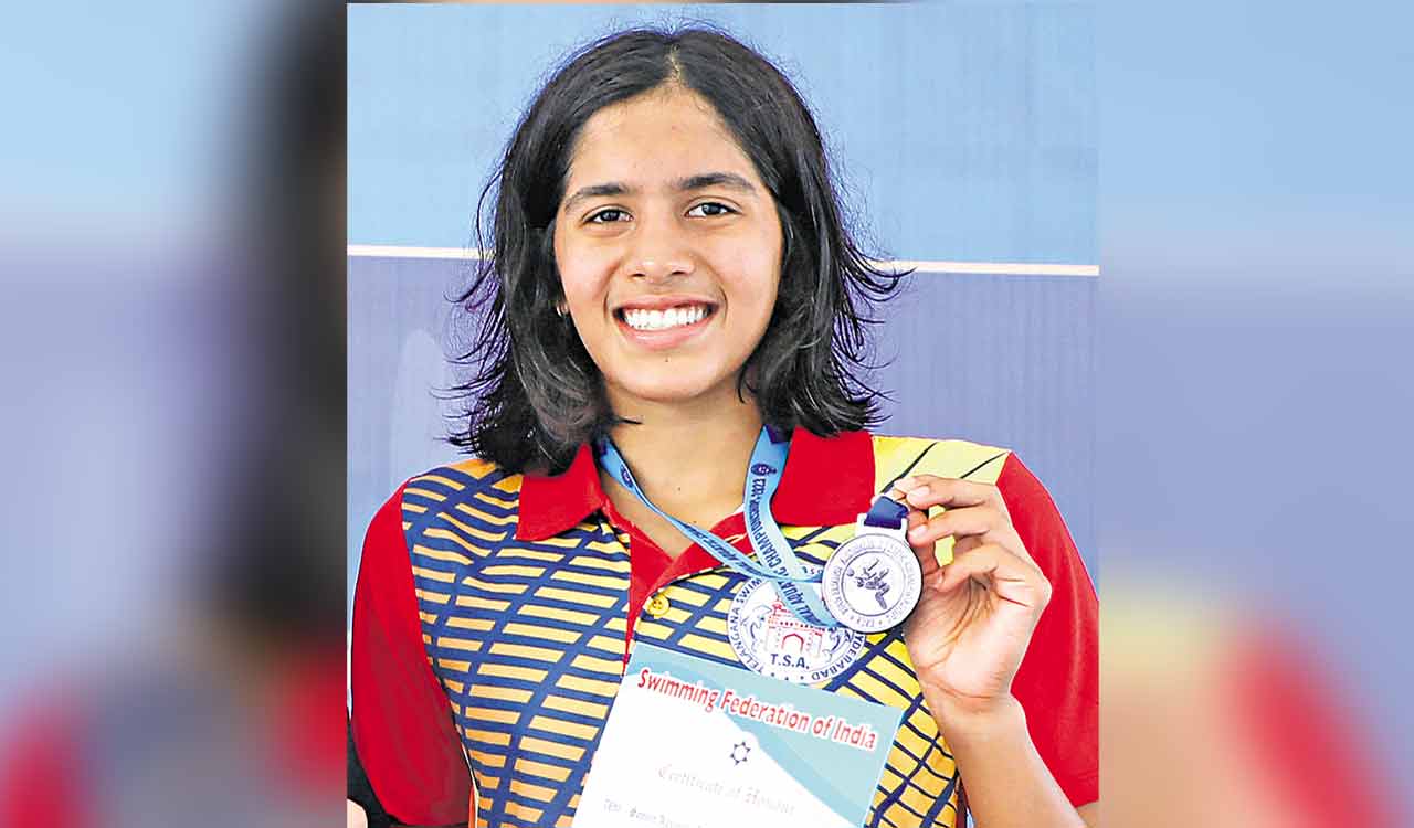 Telangana’s Vritti Agarwal swims to silver at National Aquatic Championship