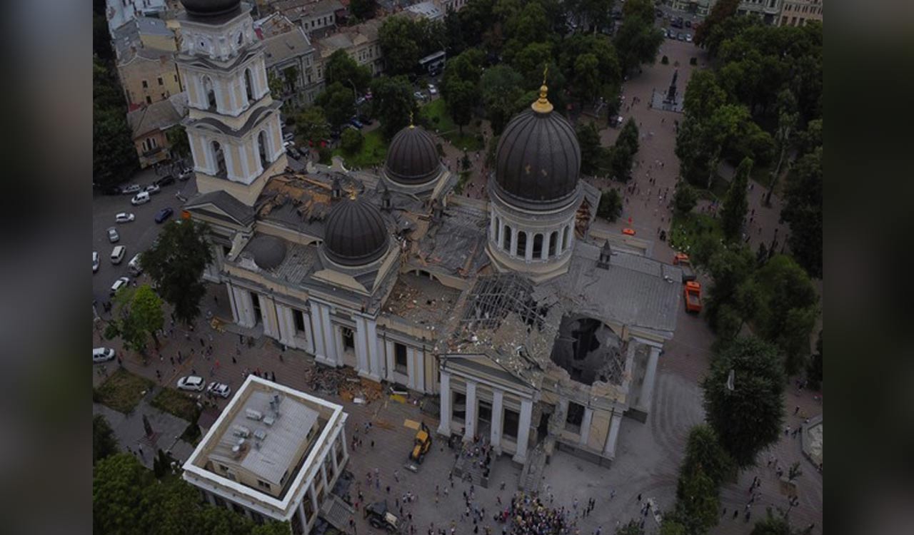 Russian missiles damage 25 architectural monuments in Ukraine’s Odesa