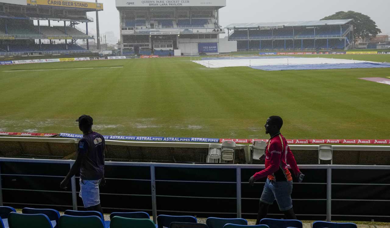 IND vs WI, 2nd test: Heavy rain delays start of fifth day’s play at Port of Spain