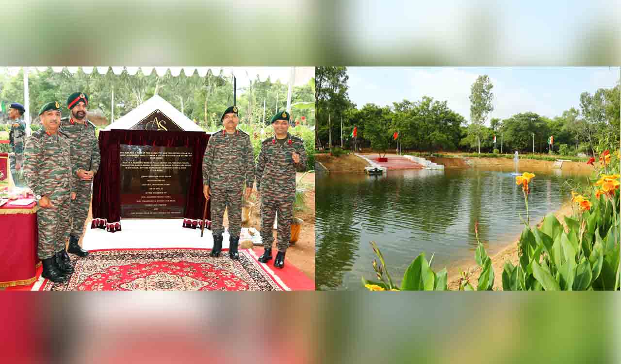 Amrit Sarovar at AOC Centre inaugurated
