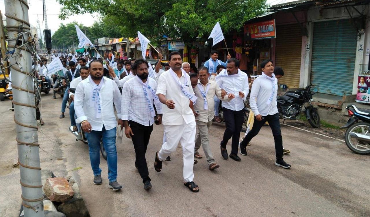 Telangana: BC associations take rally seeking political representation in Mancherial