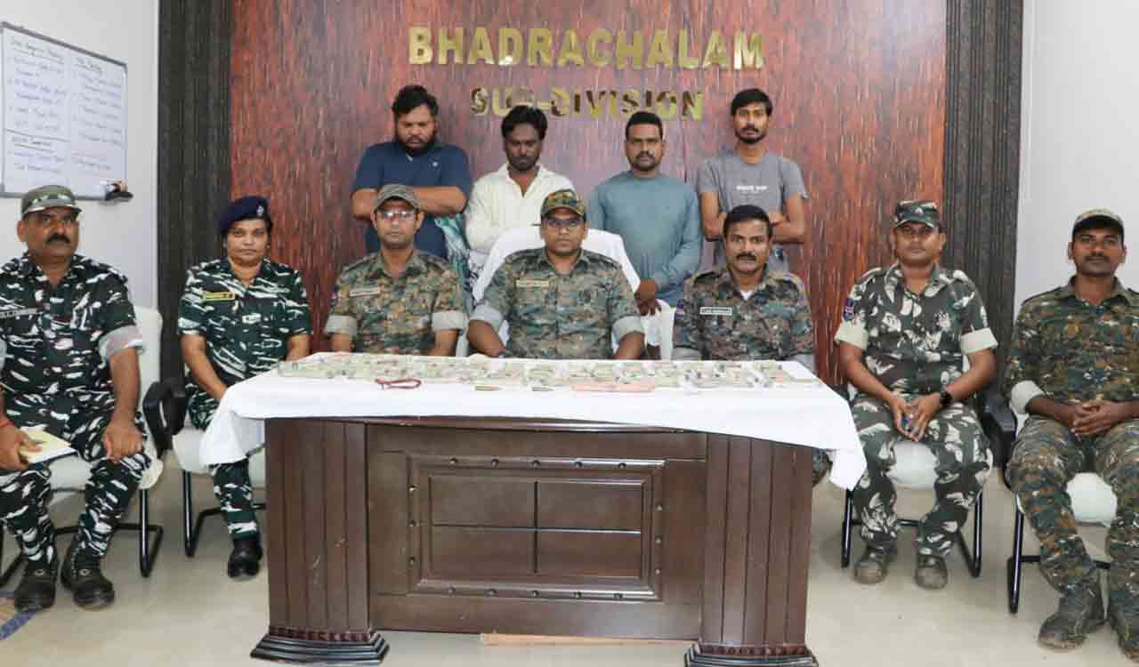 Four Maoist couriers held, Rs 20 lakh, explosive samples seized