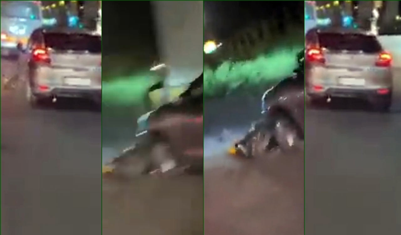 Car drags bikers for 3 km on busy Nagpur road, survivors hospitalized