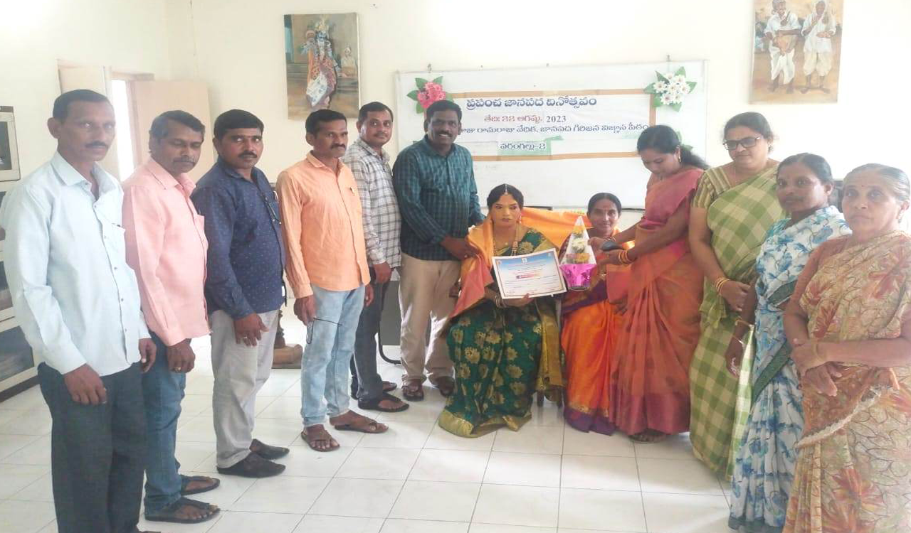 Chindu Yakshagana exponent Sarangapani honoured