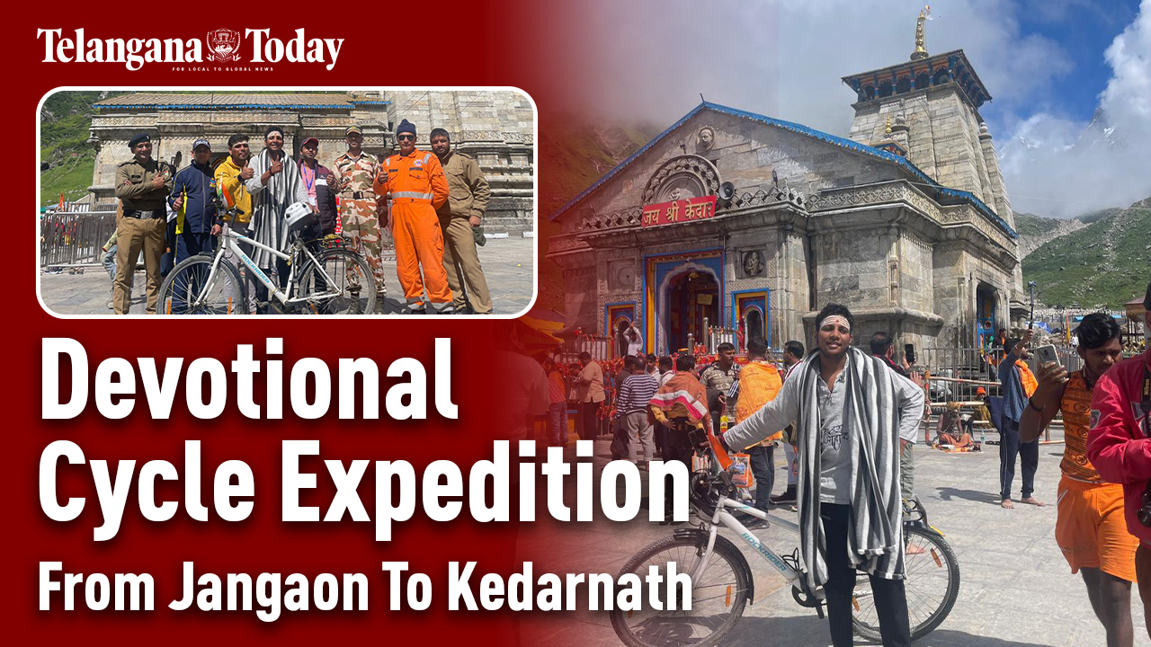 19-Year-Old Pagidipally Raju From Jangaon Visits Kedarnath On Cycle | Cycle Expedition