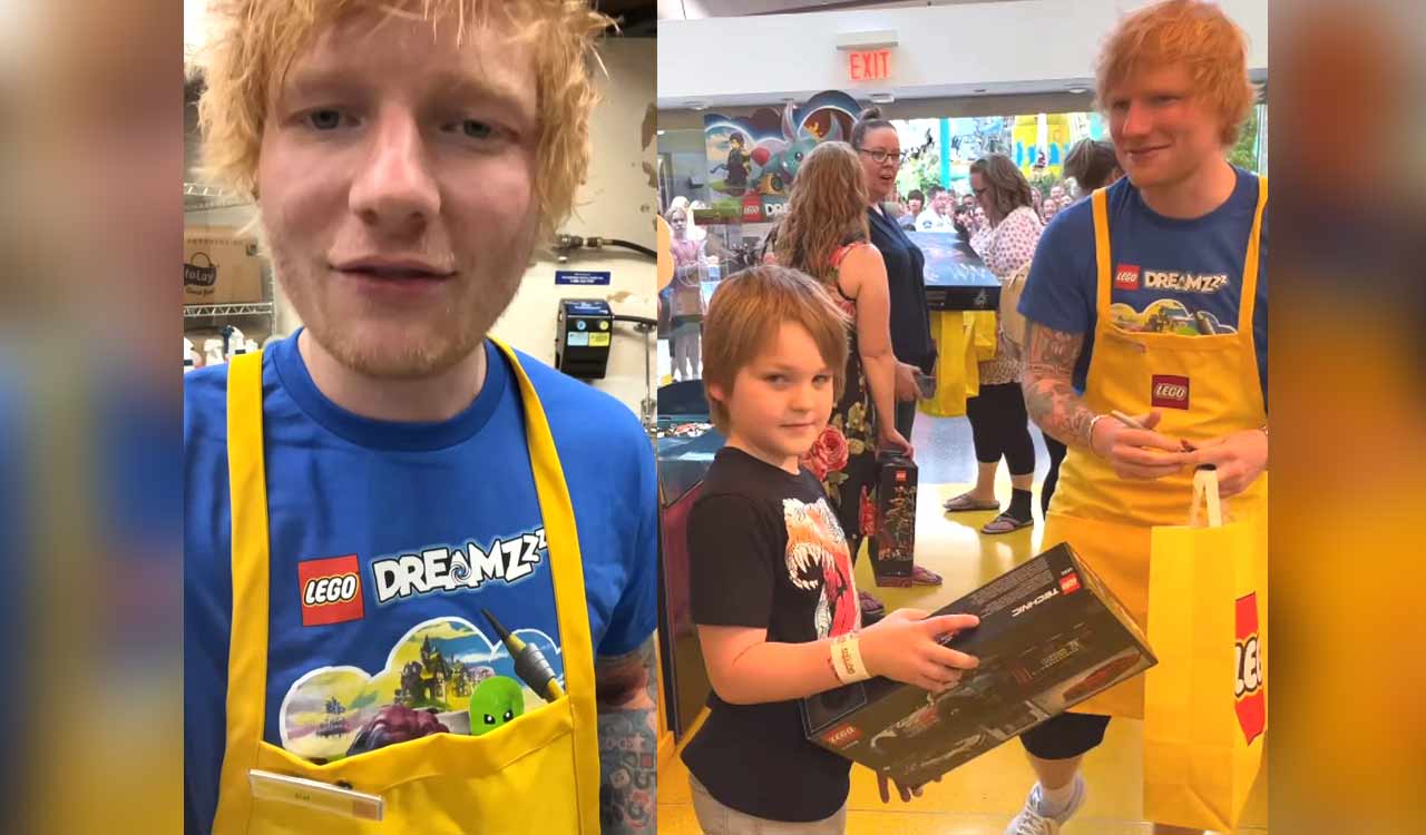Ed Sheeran astonishes fans with surprise shift at Lego store