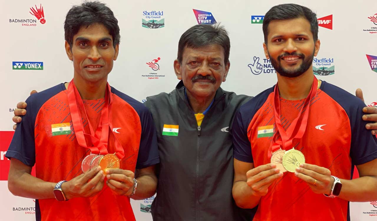 Four nations Para-Badminton International: Pramod, Sukant clinch gold in men’s doubles