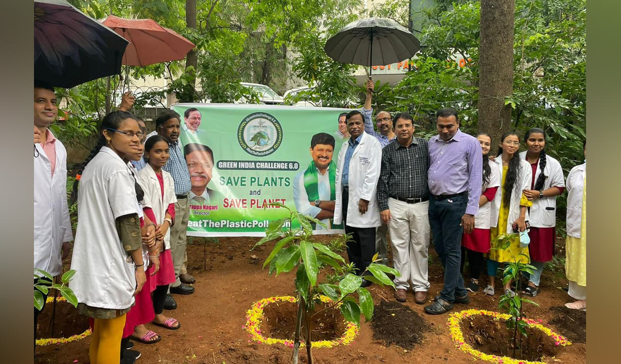 Hyderabad: NIMS Director participates in Green India Challenge
