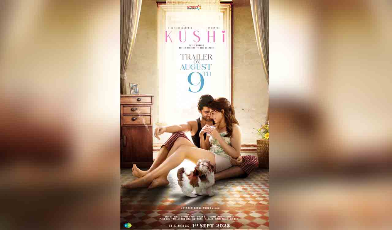 Get ready to relish a glimpse of the world of ‘Kushi’ with its grand trailer launch on the August 9