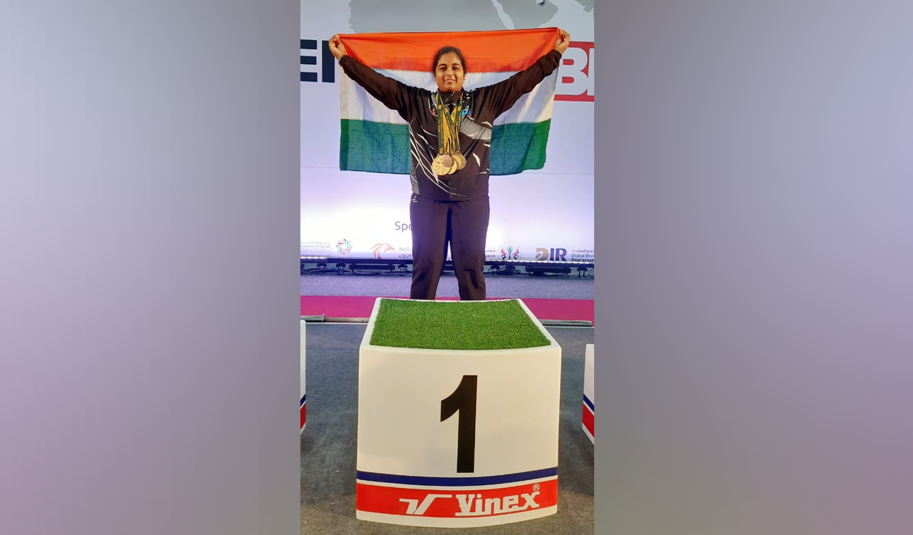Jagtial woman wins gold medal in Asia varisty powerlifting competition