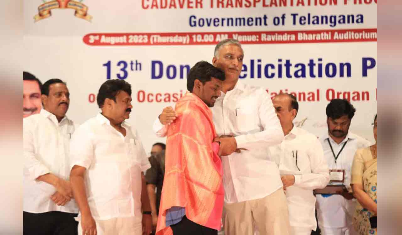 National Organ Donation Day: Harish Rao felicitates family members of organ donors