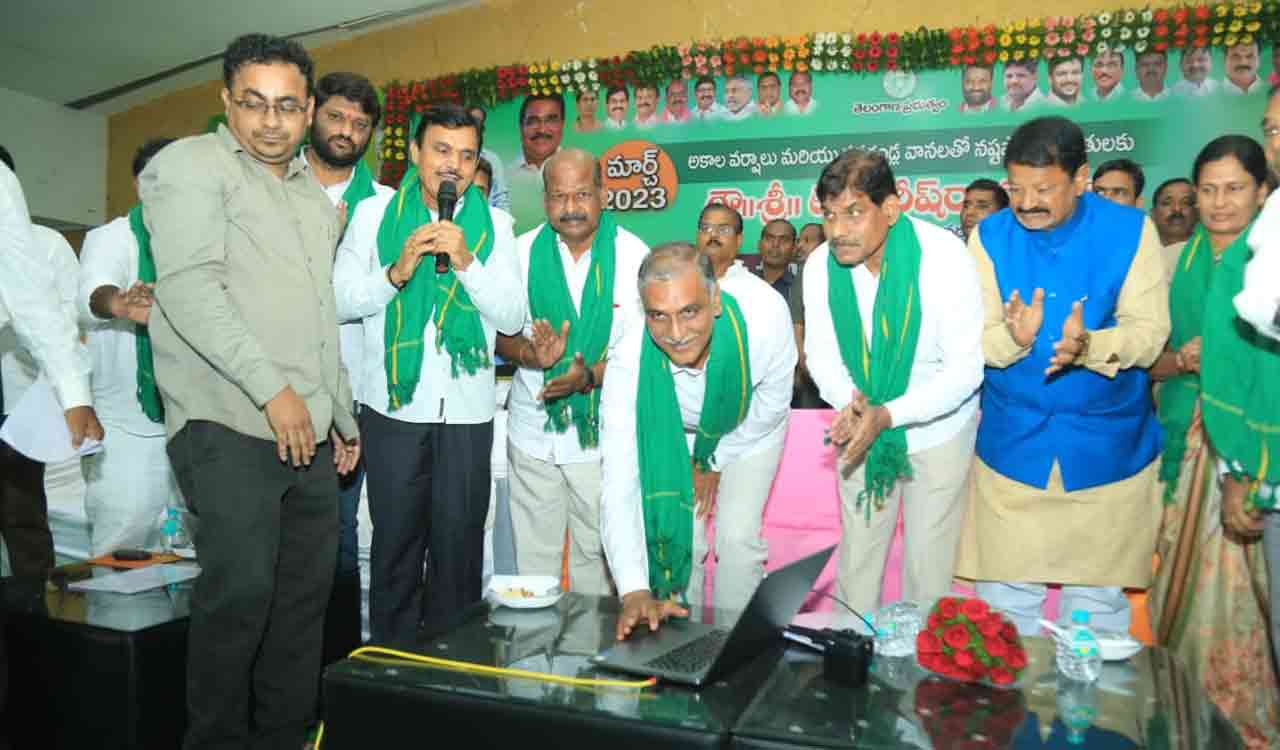 Sangareddy: Harish Rao transfers Rs 4.04 crore to farmers’ accounts