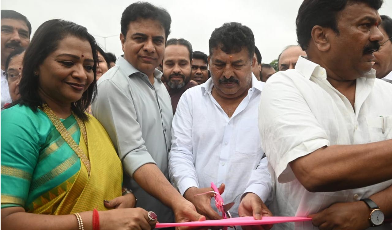 Hyderabad: KTR inaugurates Steel bridge at Indira Park
