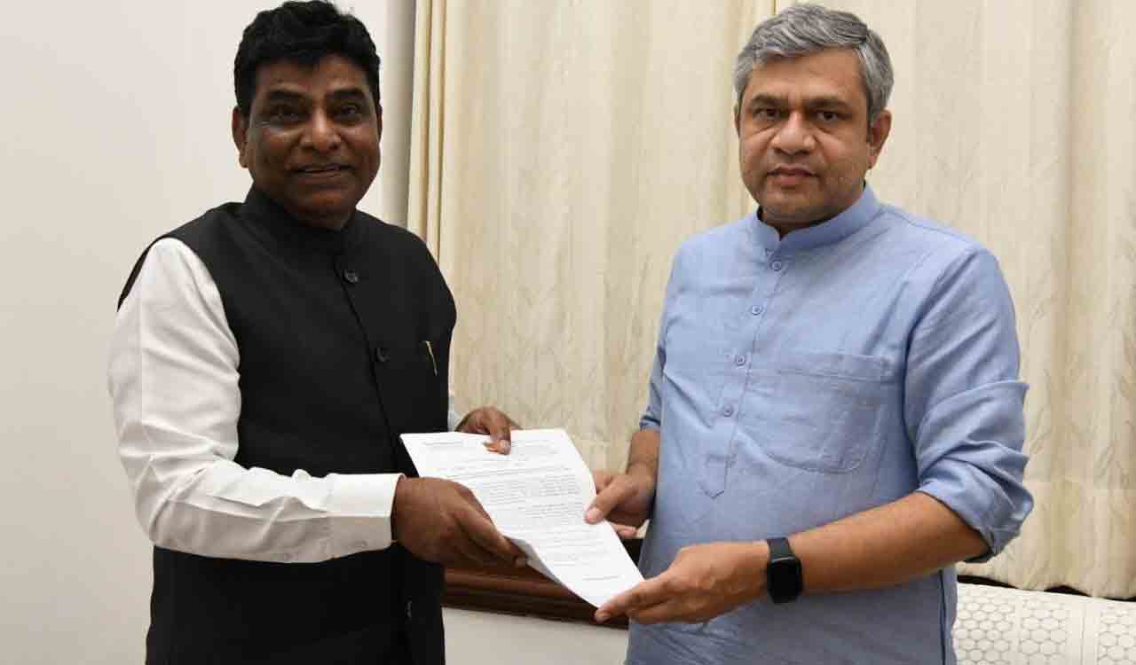 MP Nama wants development of railway stations in Khammam