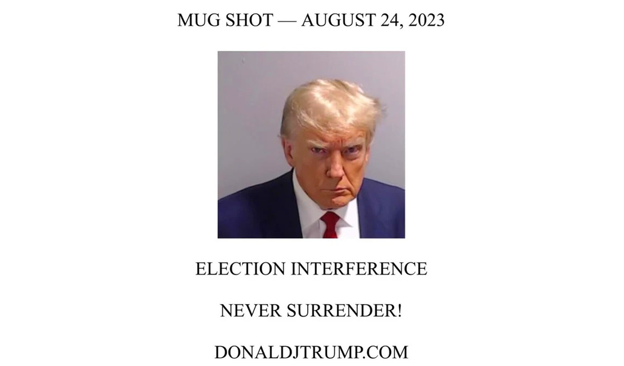 Mug shot of Trump slows down his poll prospects