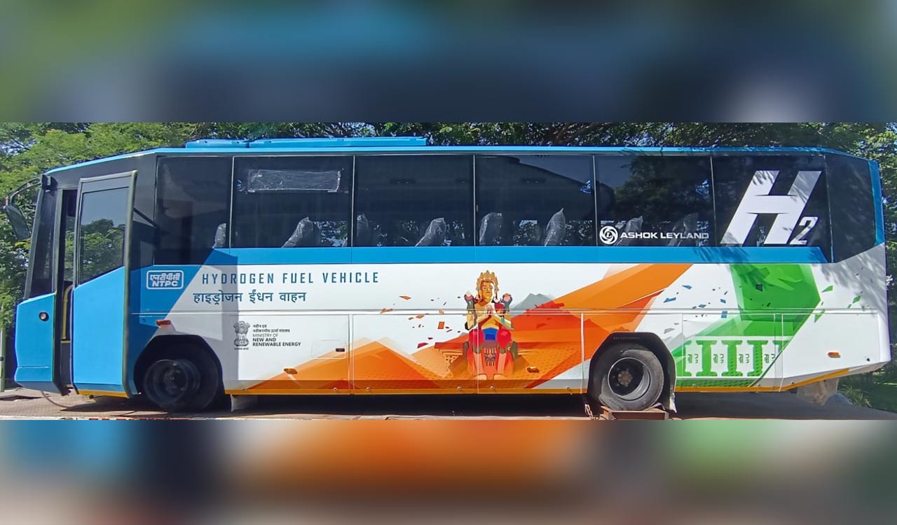 NTPC starts trial run of hydrogen bus in Leh
