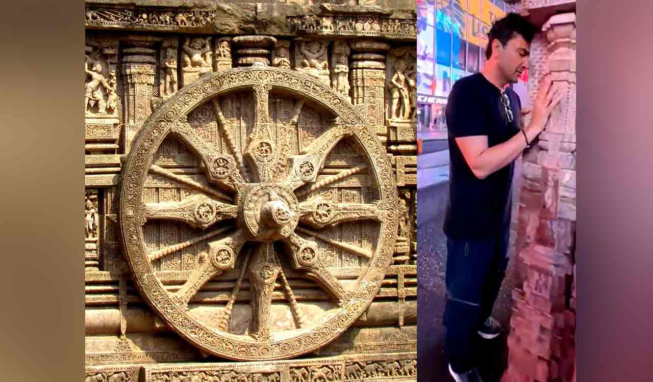 NYC: Chef Vikas Khanna unveils replica of Konark Sun Temple wheel