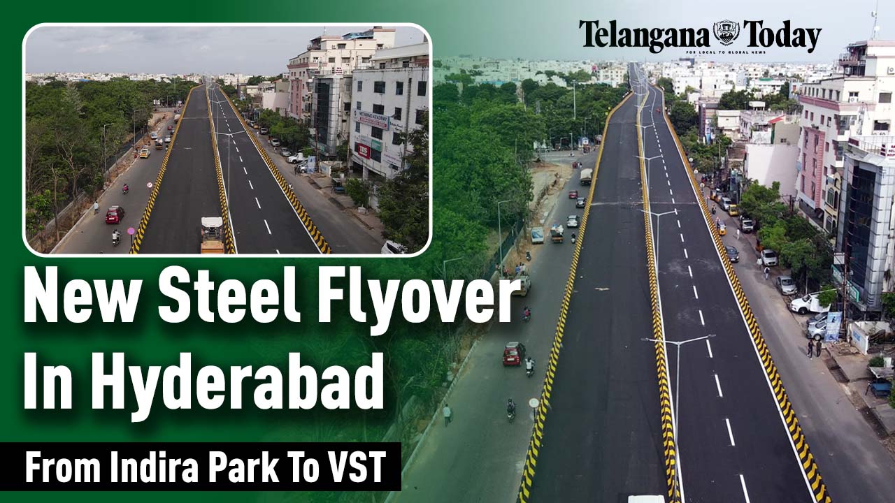 New Steel Flyover To Be Launched In Hyderabad | From Indira Park To VST | Telangana Today