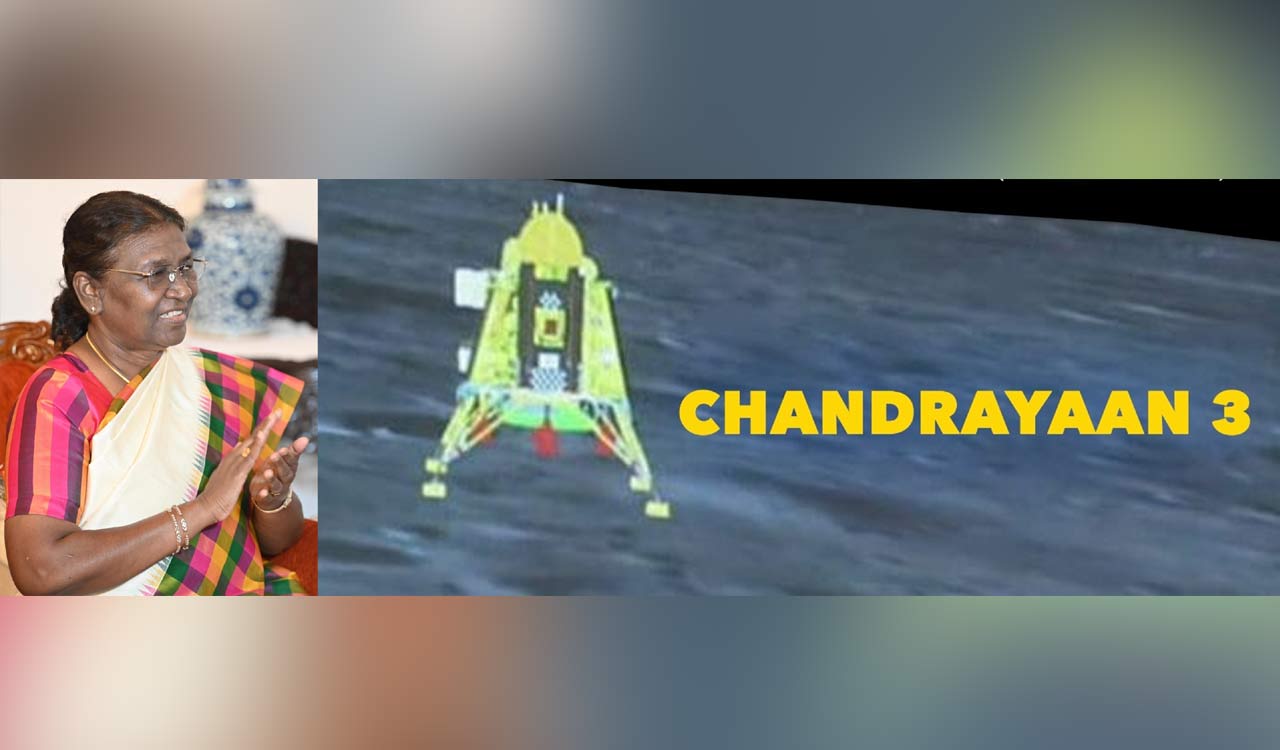 President Murmu commends ISRO for Pragyan Rover’s successful moon deployment