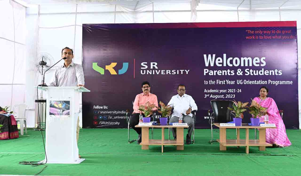 SRU conducts orientation programme for B.Tech students