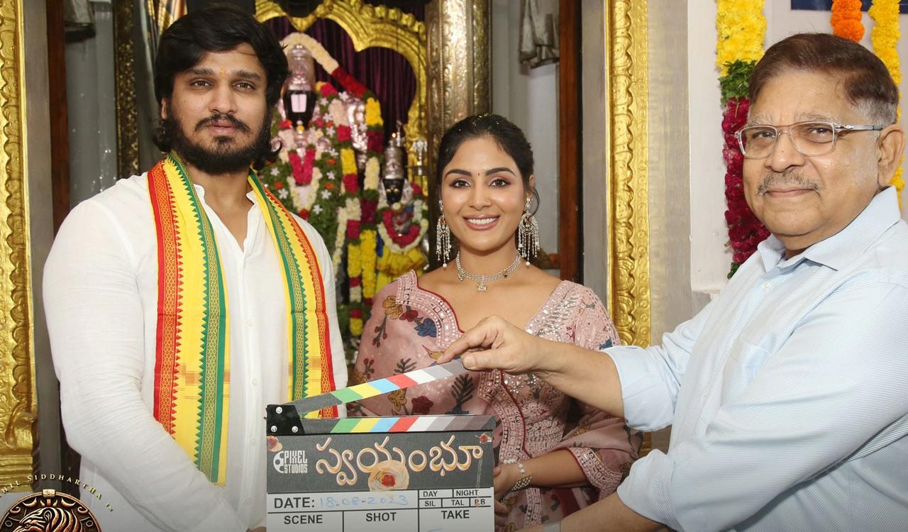 Nikhil Siddhartha unveils warrior-mode poster for upcoming ‘Swayambhu’