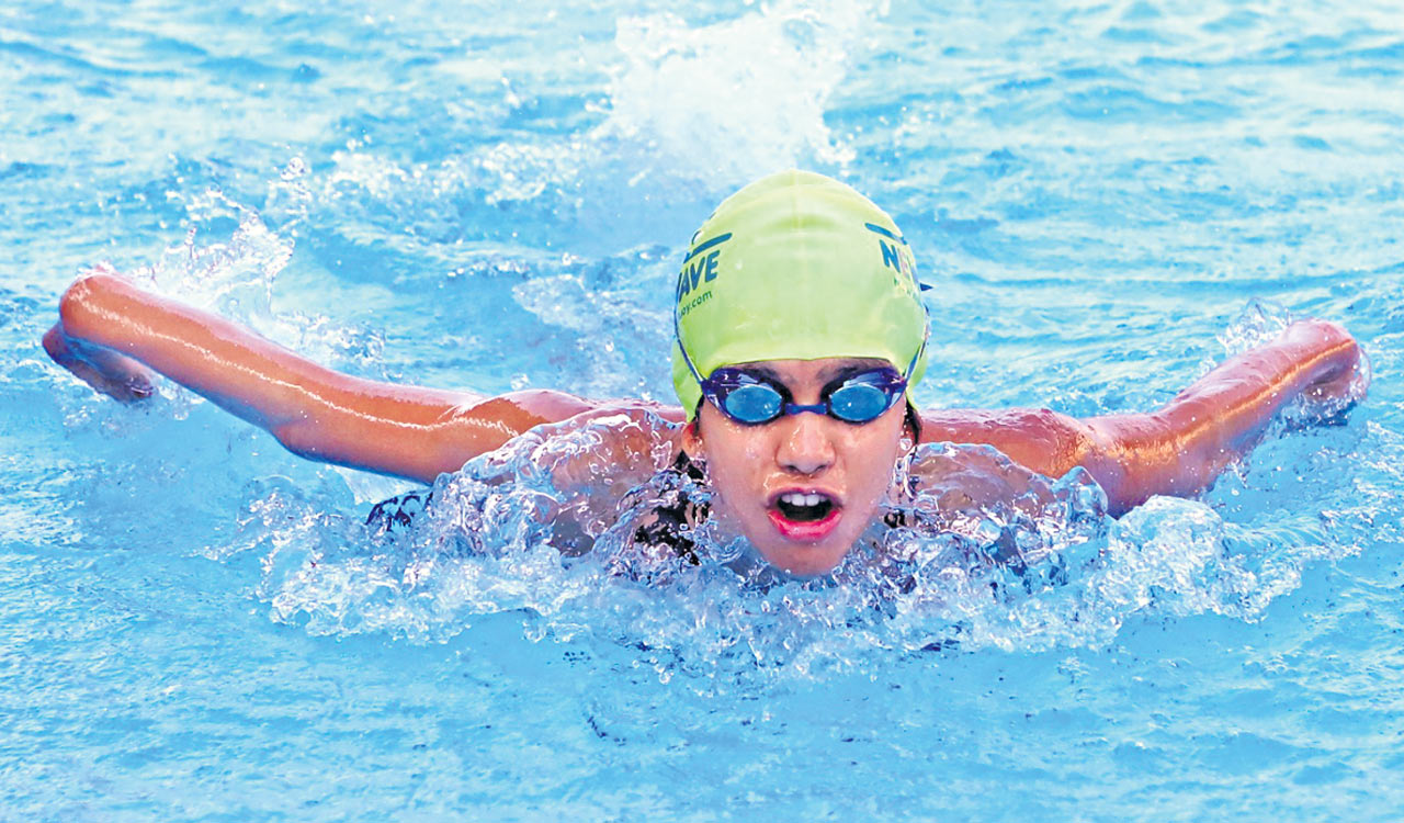 Telangana swimmer Shivani Karra bags two gold medals 