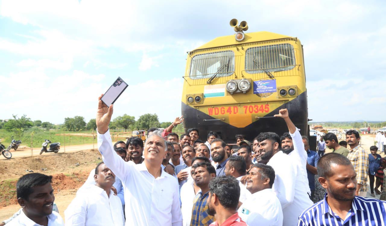 Test run of train conducted in Siddipet