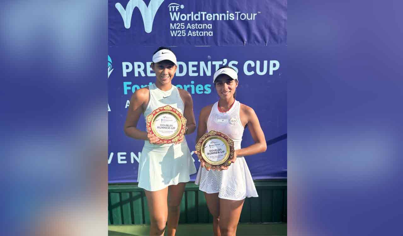 ITF Tennis tournament: Shrivalli Rashmikaa, Vaidehi pair settle for second place