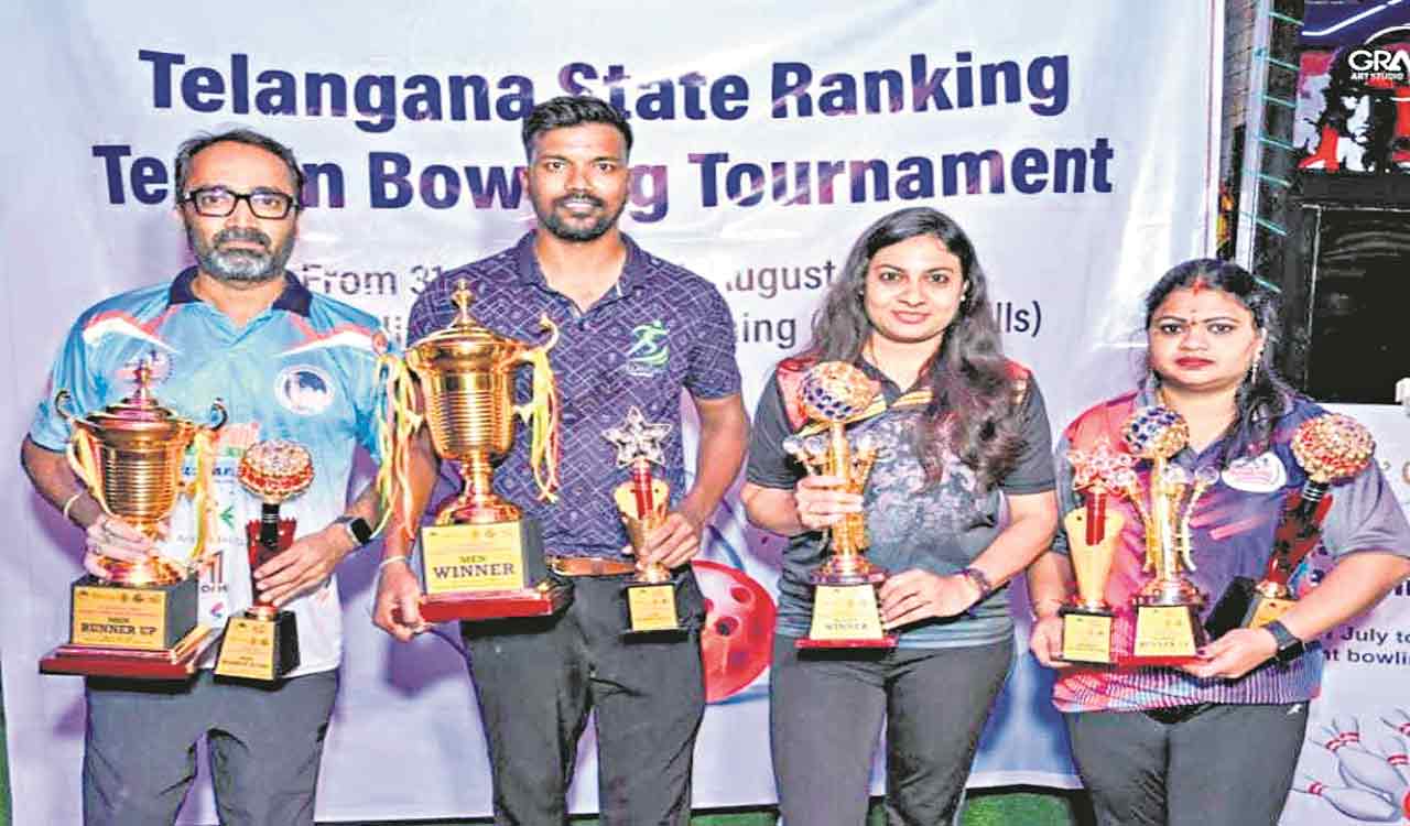 Naveen, Sindhura emerge champions of TS Ranking Ten-pin Bowling Tournament