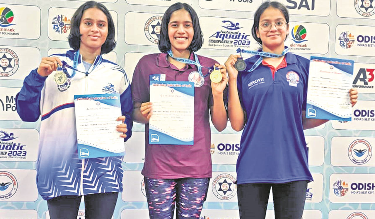 Telangana swimmer Vritti bags another gold