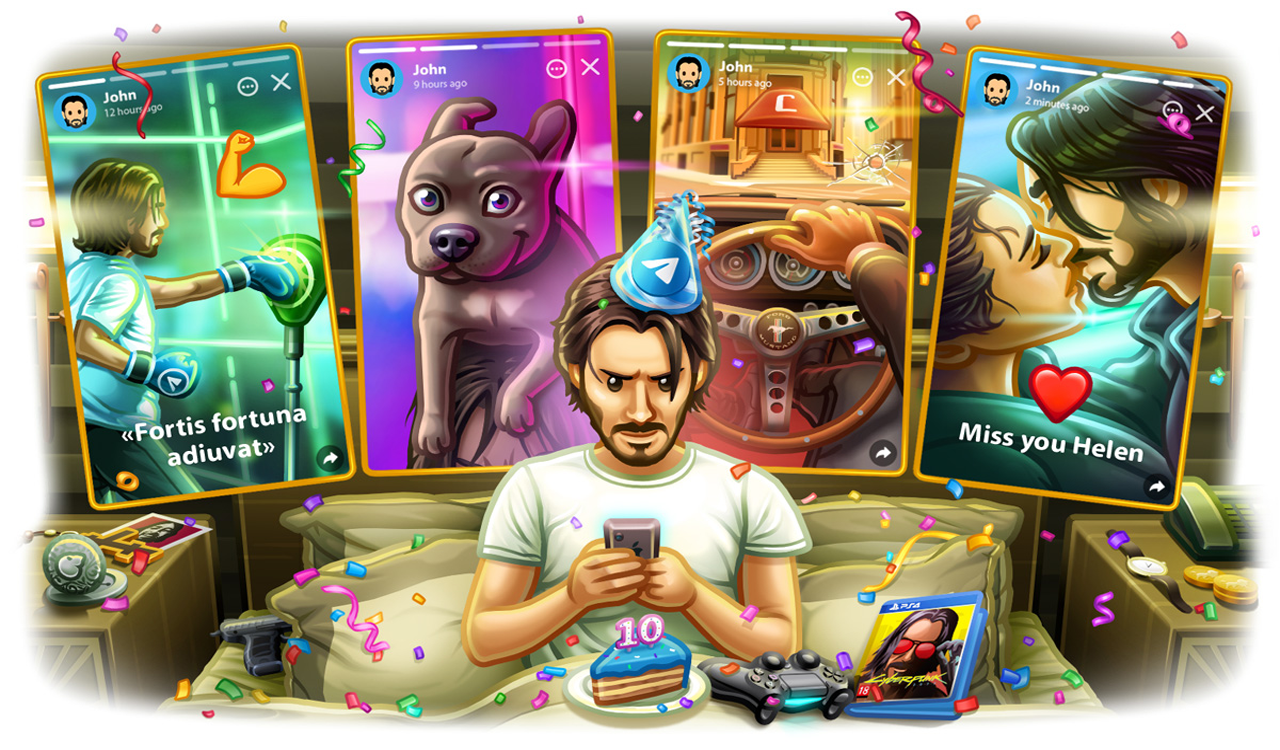 Telegram introduces stories feature to all users, enabling editing capabilities