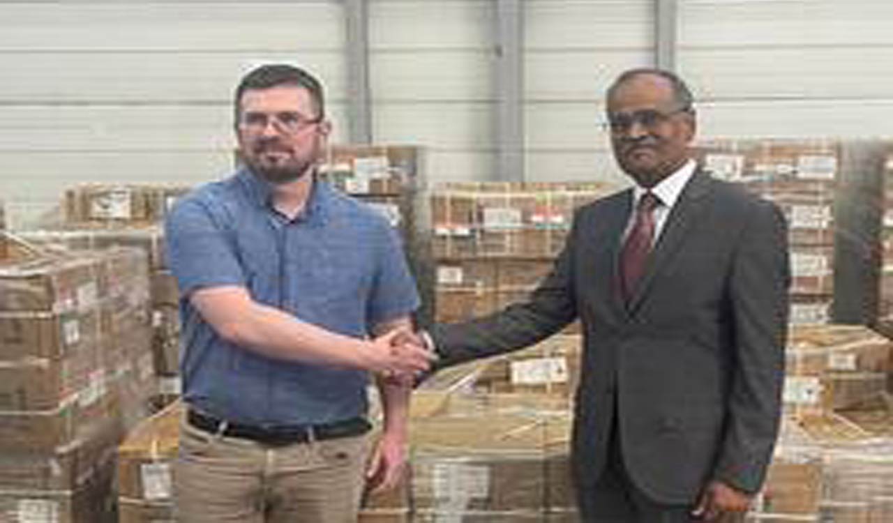 India hands over 14th consignment of humanitarian aid comprising essential medicines to Ukraine