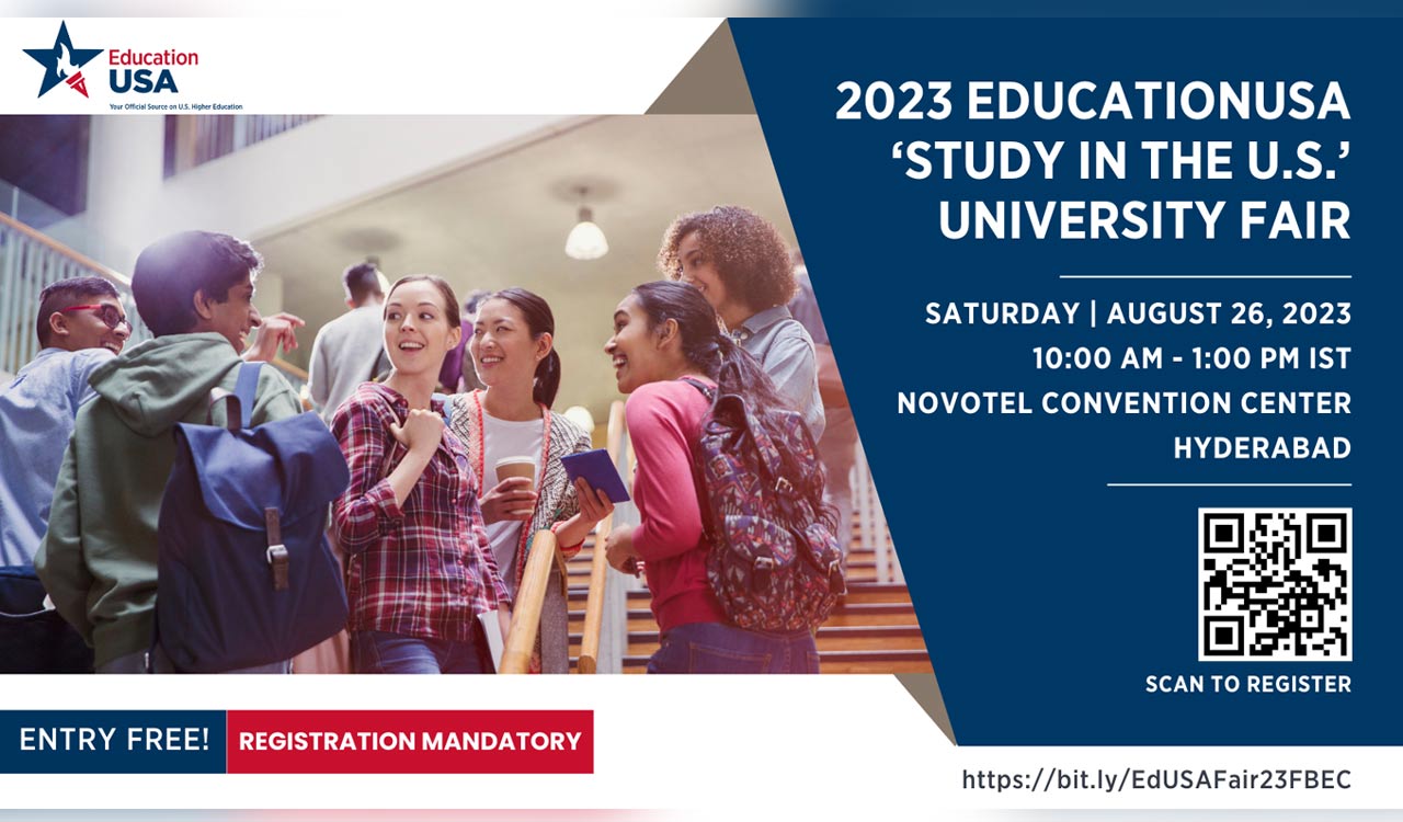 EducationUSA India Education Fair 2023 in Hyderabad on August 26