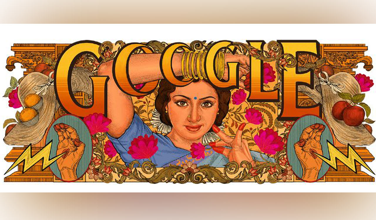 Google Doodle remembers Sridevi on her 60th birth anniversary