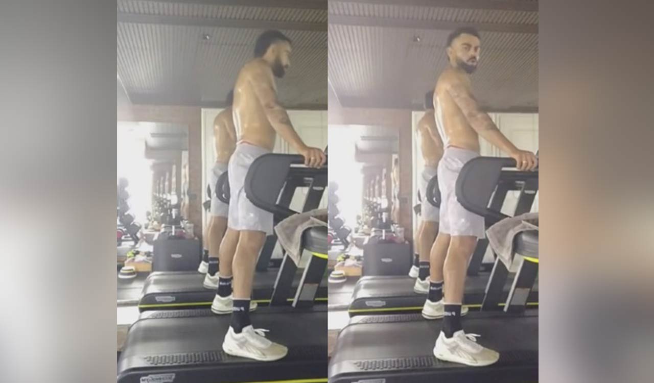 ‘Chutti hai fir bhi..’: Virat Kohli sweats it out on a treadmill on Independence Day