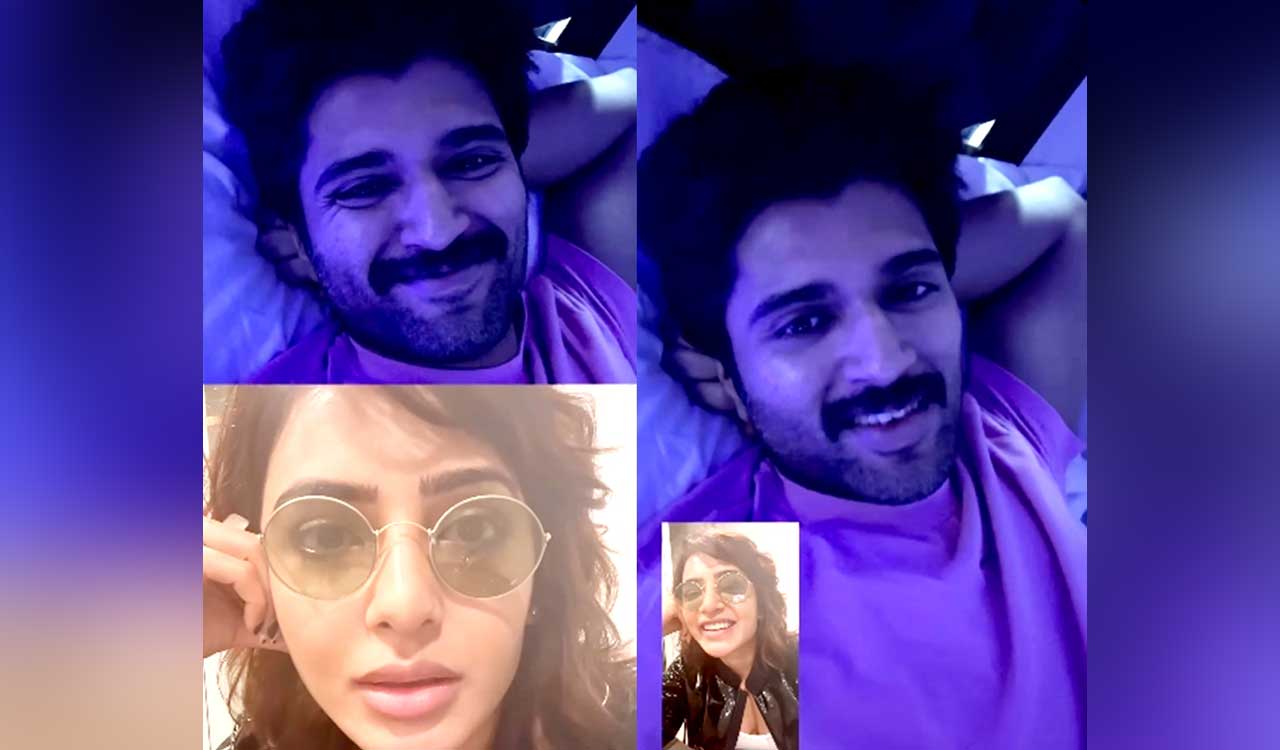 Vijay Deverakonda playfully calls Samantha for a midnight ‘Knock Knock Joke’