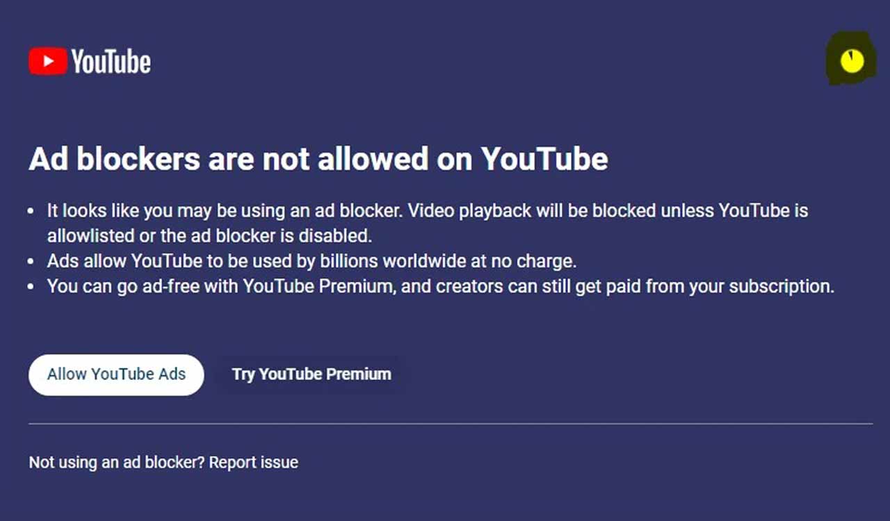 YouTube experimenting with countdown timer on ad-block warning notifications