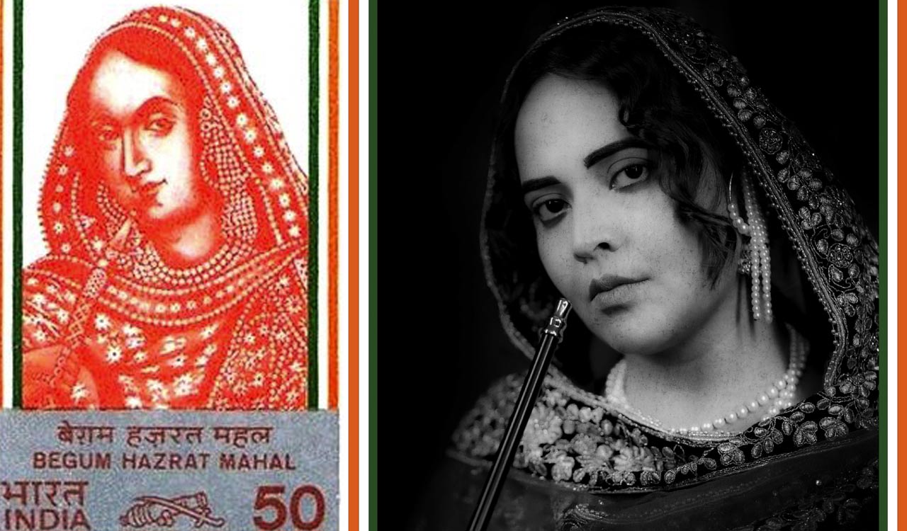 Anasuya Bharadwaj honours the unsung heroine of 1857, Begum Hazrat Mahal, by recreating her look